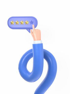 Mavi şapkalı, müşteri sınıfındaki bir karakterin 3 boyutlu karikatür karakteri. beyaz arkaplanda izole