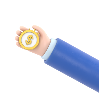 Para vektörü illüstrasyon tasarımı ile el