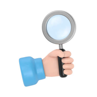 Elle çizim tasarımı olan büyüteç