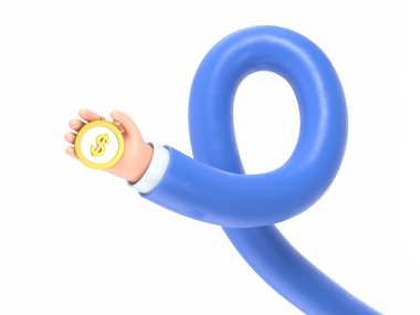 Mavi işaretli mavi karakter