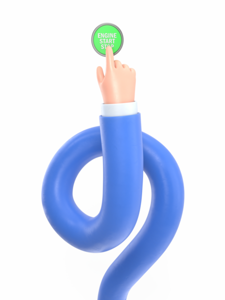 Mavi karakter elinde 7 numara ile