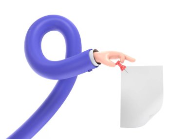 At nalı mıknatısı tutan 3 boyutlu karakter.