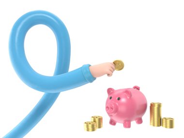 Domuz kadar zengin ve dolar.