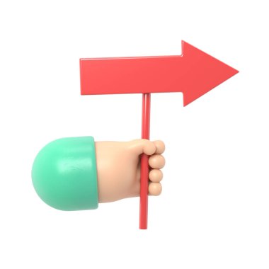 El tutma kırmızı ok