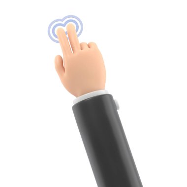 hand holding a white heart