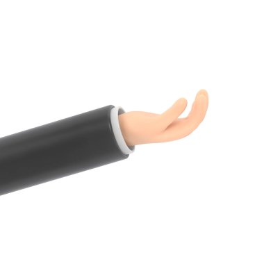 Siyah bir kalem tutan el.