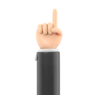 Parmakla göstererek el.