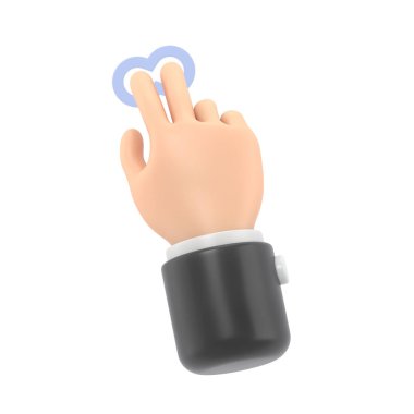 Kalbi parmağınla tut.