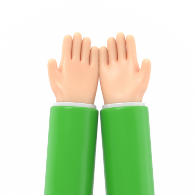 izole edilmiş insan el simgesi