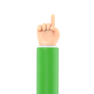 yeşil adam parmağını kaldır