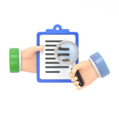 Büyüteç ve dosya belgesi simgesi, izometrik biçim