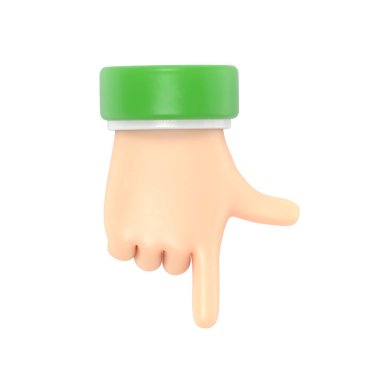 parmak düğmesi beyaz arkaplanda izole edildi