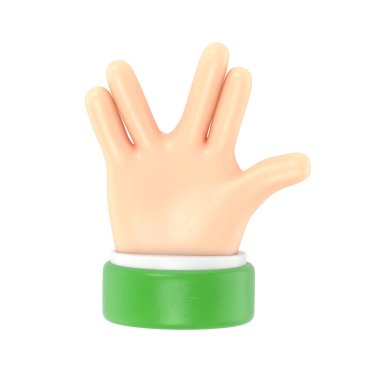 Parmaklı yeşil kauçuk damga