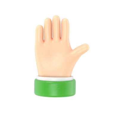 İşaretli elin vektör illüstrasyonu