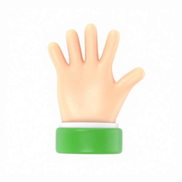 insan elinin karikatür çizimi