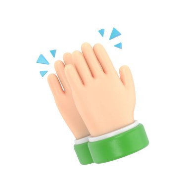 Yeşil kurdele vektörlü el