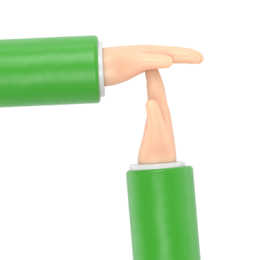 İşaret parmağıyla işaret eden çizgi el