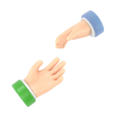 İnsan çizgi film ikonunun izole edilmiş eli. vektör illüstrasyonu