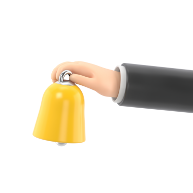 Sarı çivi tutan elin vektör çizimi