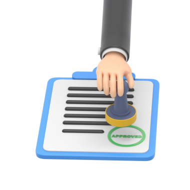 Patent damgası. Telif haklarının sembolü. Ayrıcalık başvurusu. Bir kişi pulu elinde tutuyor. Patent damgalı pano. PNG dosyalarını şeffaf arkaplan ile gönderir.