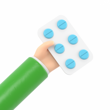 İlaç izole edilmiş ikon ile el