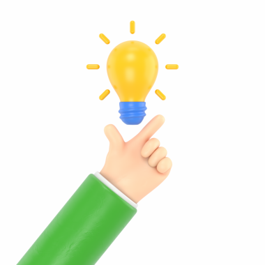 Ampulü işaret etmek büyük bir fikir. Yeni yaratıcı fikirlerim var. Problem çözümü metafor3d düz tasarım. Düşünme süreci. El hareketi Benzer. PNG dosyalarını şeffaf arkaplan ile gönderir.