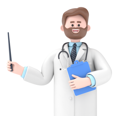 3 Boyutlu Erkek Doktor Iverson Sunumu Bilgi Sunumu, Şeffaf Arkaplan Mockup.Şeffaf Arkaplan Dosyaları.