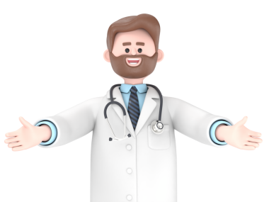 Doktor Iverson 'ın elinde bir tahtayla 3D illüstrasyonu.Şeffaf Arka plan Mockup.PNG dosyalarını şeffaf arkaplan ile upport.