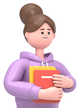 Asyalı kız Renae 'nin 3D illüstrasyonunda kitap tutuluyor. Saydam Arkaplan Mockup.Saydam PNG dosyalarını şeffaf arkaplan içerisine aktarır.