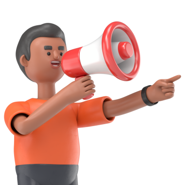 Hoparlörlü yakışıklı afro adam David 'in 3 boyutlu resmi. Sosyal medya, Şeffaf Arkaplan Mockup.PNG dosyalarını şeffaf arkaplan ile gönderir.