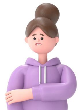 Asyalı kız Renae 'nin 3D illüstrasyonu üzücüdür. Şeffaf Arkaplan Mockup.PNG dosyalarını şeffaf arkaplanlara aktarır.