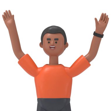 Yakışıklı David 'in 3 boyutlu resmi süperstardır. Yeşil Ekran Mockup3D görüntüleme ve kırpma yolu için Yeşil Ekran.
