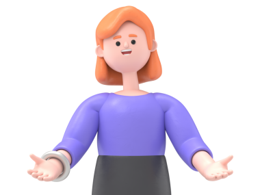 Avrupalı iş kadını Ellen 'ın elinde bir yönetim kurulu tutarken 3D illüstrasyonu.Şeffaf Arka plan Mockup.Şeffaf PNG dosyalarını şeffaf arkaplan içerisine aktarır.