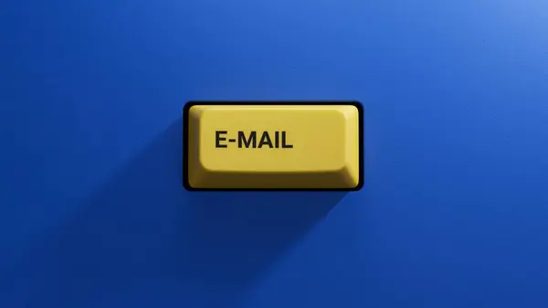 Mail Contact Pictogram Knop — Stockfoto