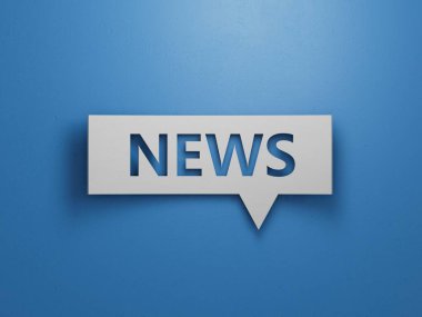 Haber konsepti: reklam panosu arka planında haberler