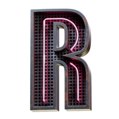 3d harfi illüstrasyon.