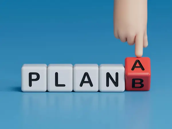 Konsepti Beyaz Arka Plandaki Kelime Planı Planı — Stok fotoğraf