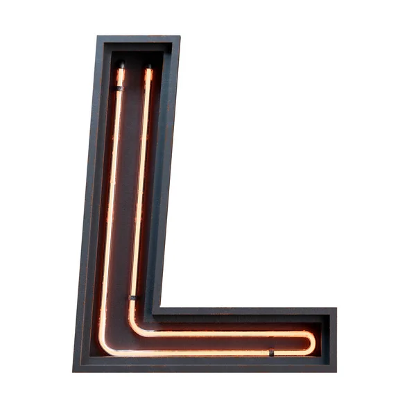 Neon Letra — Foto de Stock