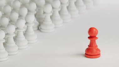 Satranç oyunu, iş konsepti, liderlik ve başarı