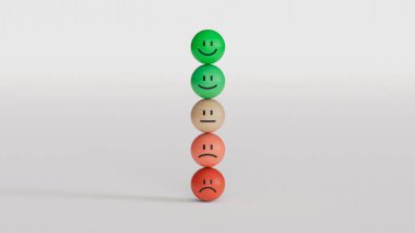 Gülümsemeli gülen yüz ifadesi. 3 Boyutlu Hazırlama