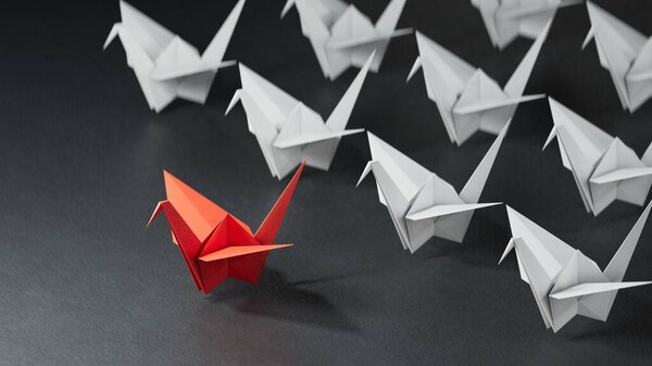 бумажный корабль с лодками