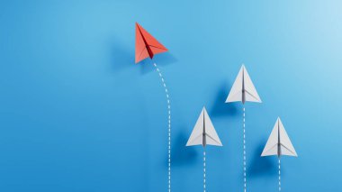 Bayraklı kağıt gemi