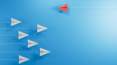 Mavi üzerine mavi kağıt uçak