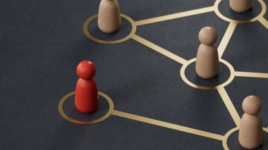 Etkini ve fikirlerini diğer insanlara yay. İşletme lideri, işe alım. Sosyal yönetim ve manipülasyon.