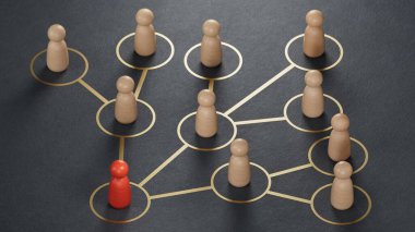 Etkini ve fikirlerini diğer insanlara yay. İşletme lideri, işe alım. Sosyal yönetim ve manipülasyon.