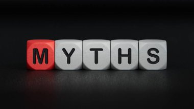 Metin efsanesi olan tahta küpleri. Finansal. Finansman. Ahşap elementlerin kapatılması, İş Konsepti 3D 'nin siyah arka planda oluşturulması..