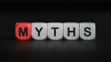 İnşaat taşlarından yapılmış bir kelime. Tahta elementlere yakın bir sıra tahta küp, siyah arkaplanda 3D İş Konsepti.