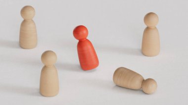 Piyonu kırmızı bir hedefin üstünde tutmak ağrı kesici ya da yönetim konsepti. Bir el fotoğrafçılığı ile üç boyutlu arkaplan arasındaki birleşik resim.