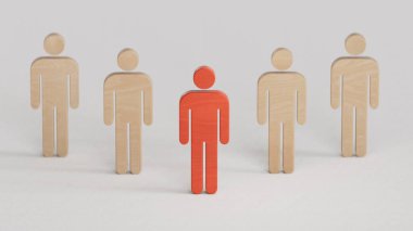 Kırmızı tahta parçası başarı lideri güç takım çalışması stratejisini serbest bıraktı. Potansiyel gelişen rekabetçi iş ortamı arka planı kavramını ortaya çıkardı..