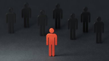 Gülen suratlı tahta figürü elle seç. Müşteri derecelendirme deneyimi ve geri bildirim duygu ve memnuniyet anketi. İnsan Kaynakları yönetimi takım liderine olumlu tavır seçti.